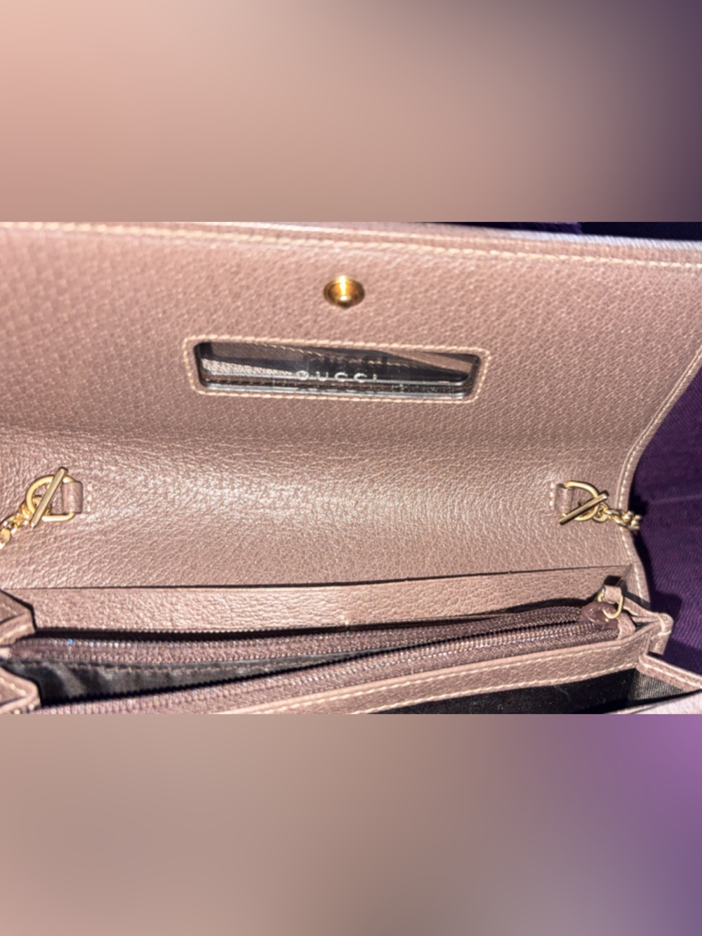 Gucci Beige GG Canvas Wallet with Green and Red Web and Gold Hardware - Picture 3 of 8